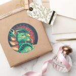 Aquaman Xebel King Nereus Graphic Classic Round Sticker