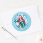 Aquaman Xebel Princess Mera Hexagonal Graphic Classic Round Sticker