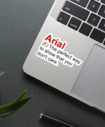 Arial Sticker