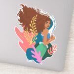 Ariel Courage In Waves Sticker