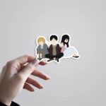 Armin Eren And Mikasa Aot Anime Stickers