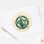 Army Sarge Salutes Classic Round Sticker