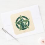 Army Sarge Salutes Square Sticker