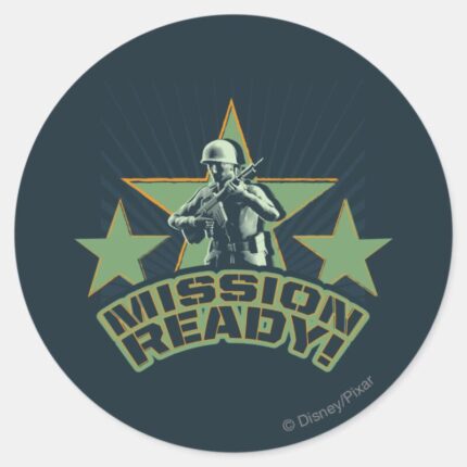 Army Sarge Mission Ready Classic Round Sticker
