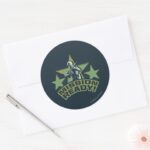 Army Sarge Mission Ready Classic Round Sticker