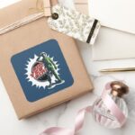 Army Sarge Sir Yes Sir Square Sticker