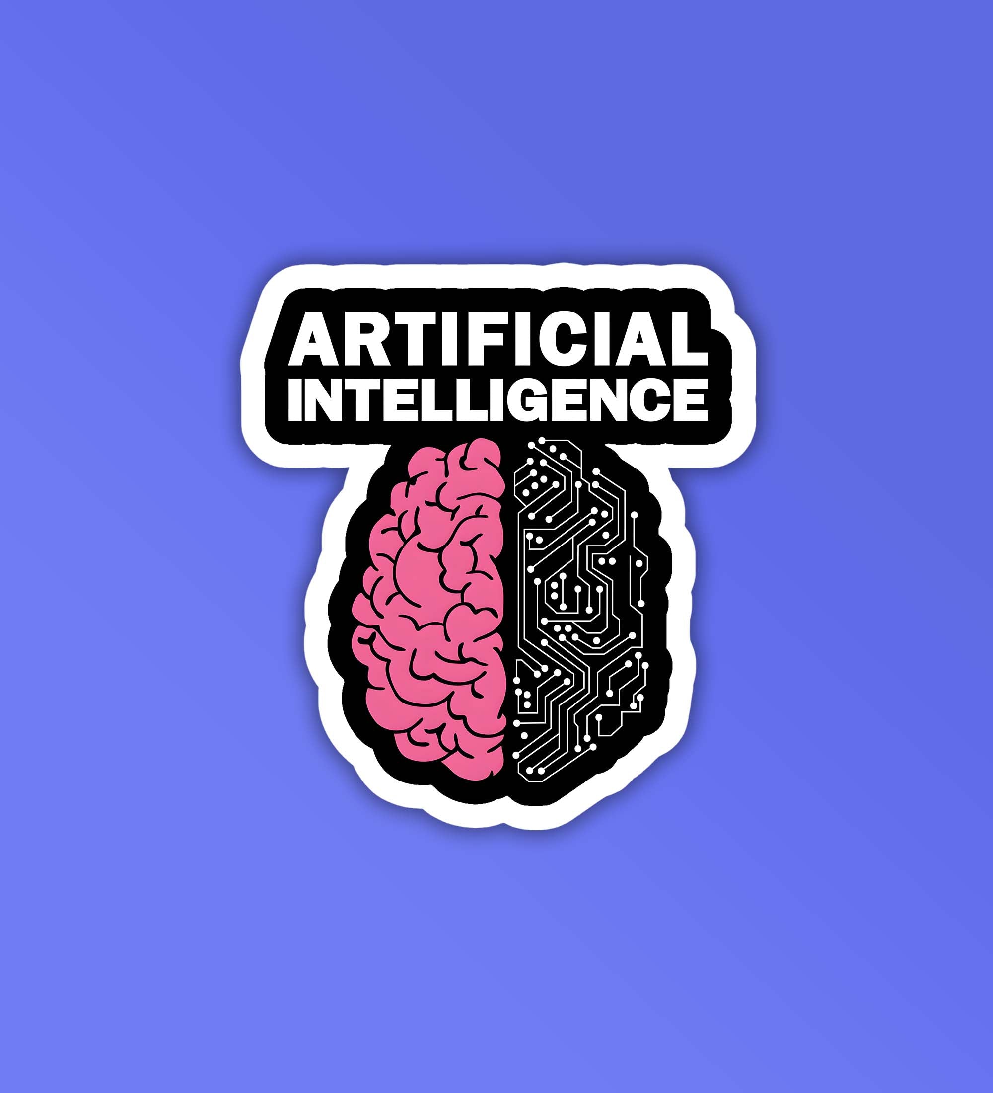 Artificial Intelligence Programmer Coding Sticker