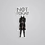 Arya Stark Not Today TV Shows Stickers