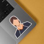 Asahi Minimalist Anime Stickers