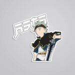 Asta Minimalist With Sword Anime Stickers