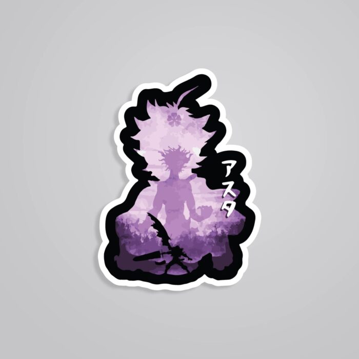 Asta Silhouette Anime Stickers