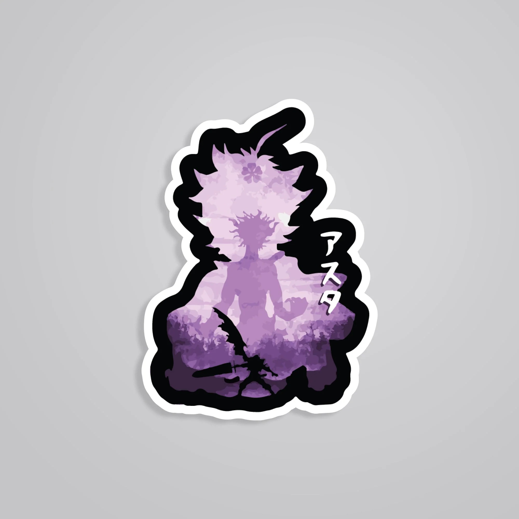 Asta Silhouette Anime Stickers