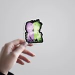 Asta Yuno Silhouette Anime Stickers