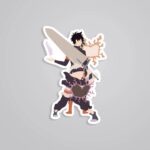 Asta And Yuno Back To Back Anime Stickers