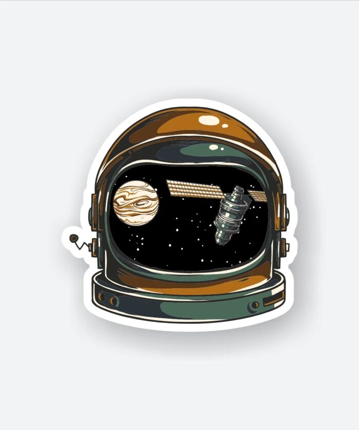 Astronaut Helmet Sticker