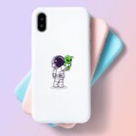 Astronaut Holding Baby Alien Sticker