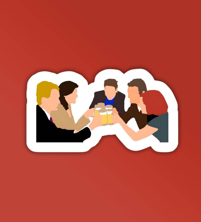 At The Bar HIMYM Laptop   Mobile Sticker