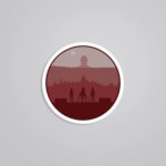 Attack On Titan In Red Anime Stickers