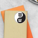 Autobot Deception In Black White Movies Stickers