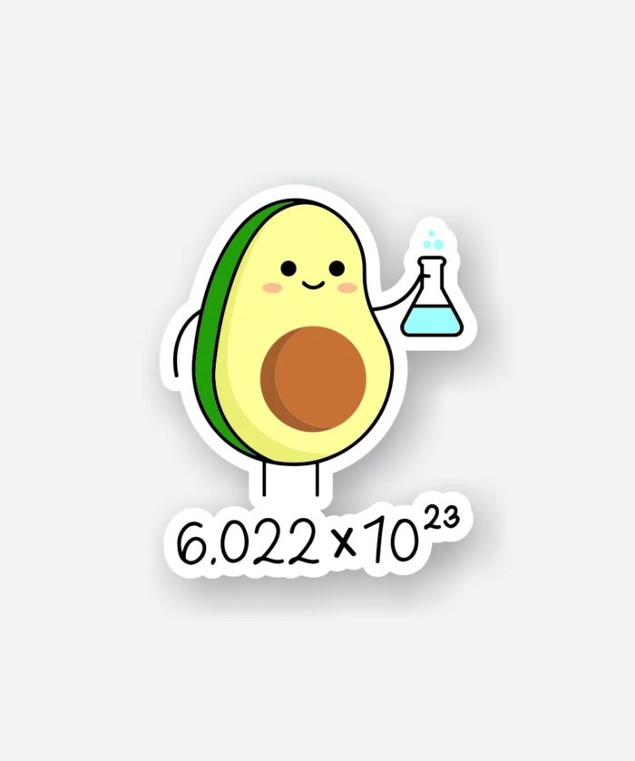 Avogadros Number Sticker