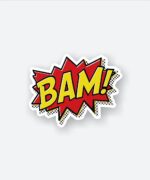 BAM Pop Art Comic Sticker