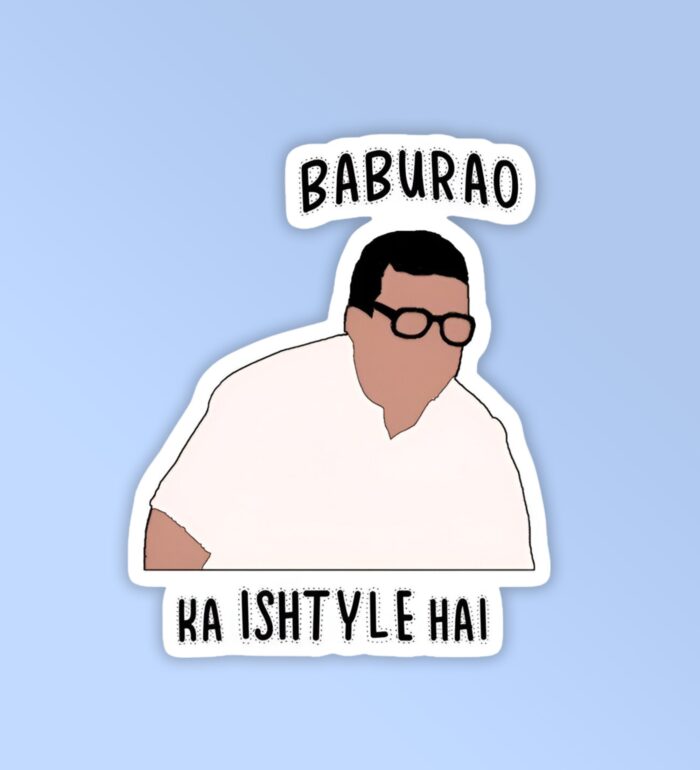 Baburao Ka Ishtyle   Laptop Phone Sticker