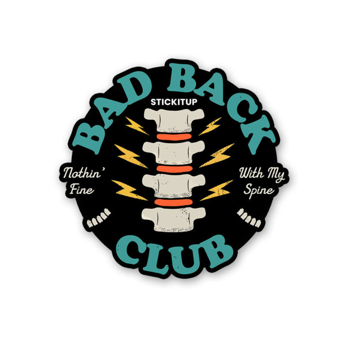 Bad Back Club Sticker