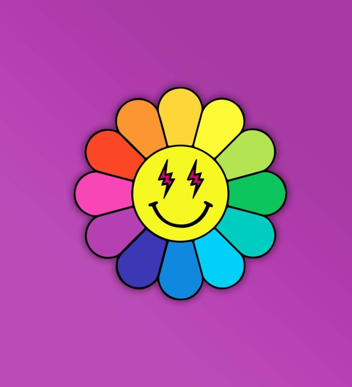 Bad Bunny Flower Sticker