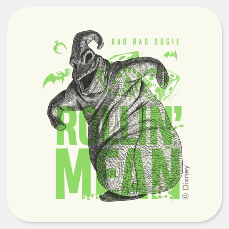 Bad Bad Oogie Rollin Mean Square Sticker