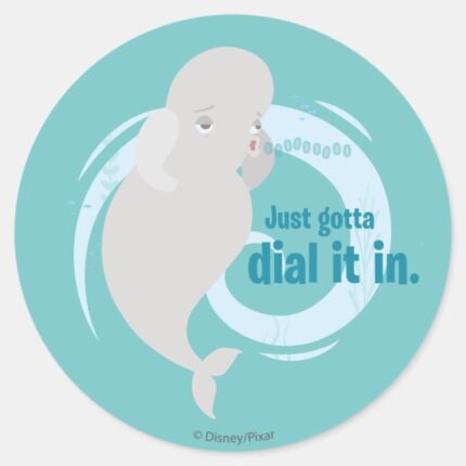 Bailey Just Gotta Dial It In Classic Round Sticker 1