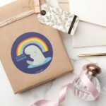 Bailey My Life Is A Rainbow Classic Round Sticker