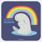 Bailey My Life Is A Rainbow Square Sticker