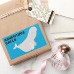 Bailey The Beluga Whale Rectangular Sticker