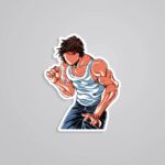Baki Minimalist Anime Stickers