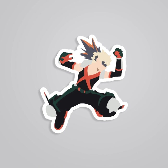 Bakugo Minimalist Anime Stickers
