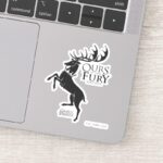 Baratheon Sigil Ours Is The Fury Sticker