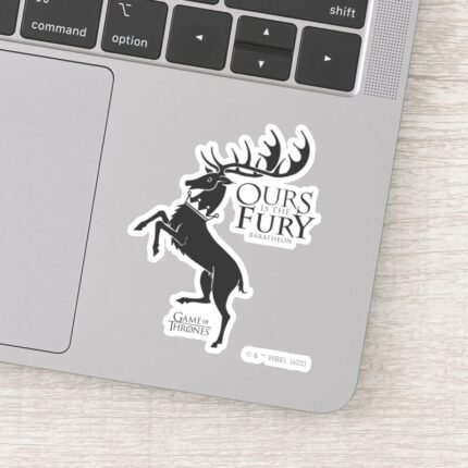 Baratheon Sigil Ours Is The Fury Sticker