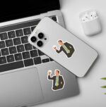 Barney Laptop   Mobile Sticker