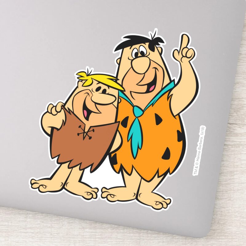 Barney Rubble And Fred Flintstone Sticker