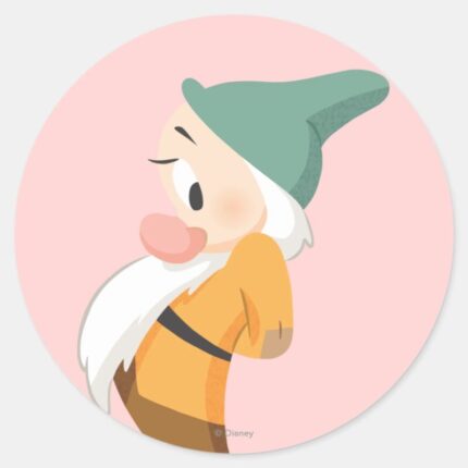 Bashful 2 Classic Round Sticker