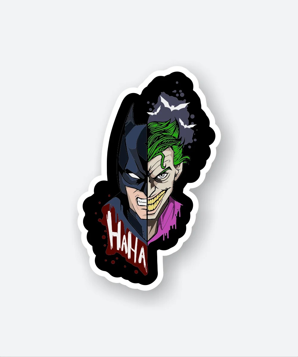 Batman Vs Joker Sticker