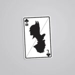 Batman And Joker Card Movies Stickers