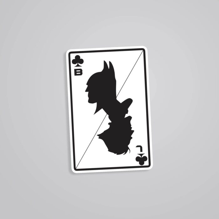 Batman And Joker Card Movies Stickers