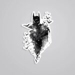Batman In BW Movies Stickers