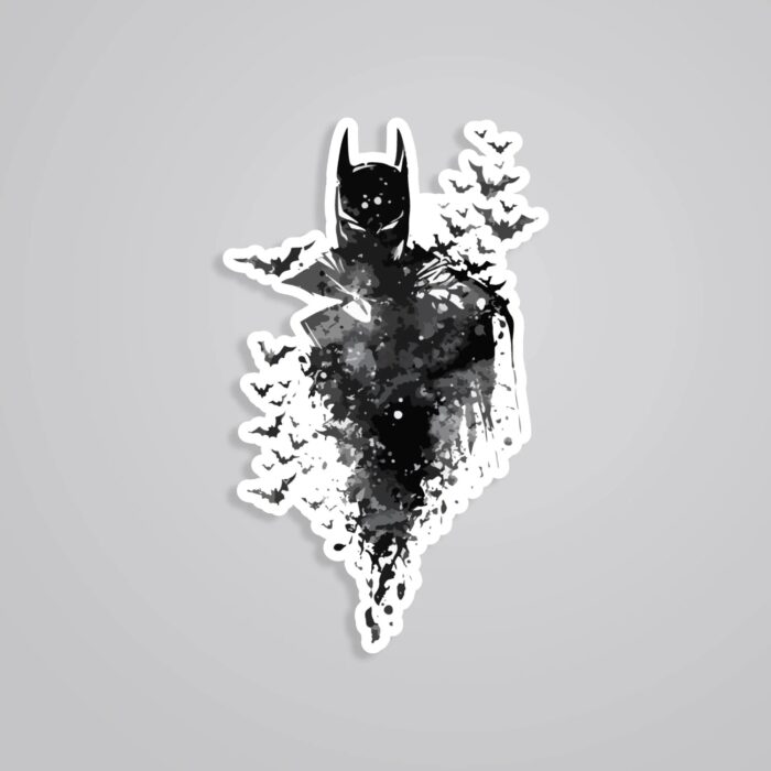 Batman In BW Movies Stickers