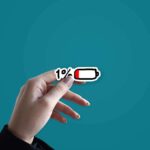 Battery Low sticker