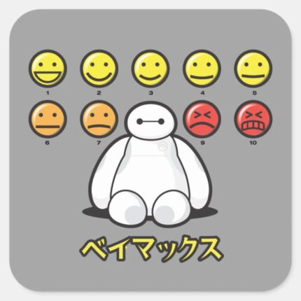 Baymax Emojicons Square Sticker