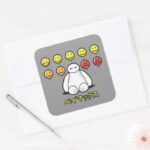 Baymax Emojicons Square Sticker