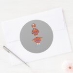 Baymax Orange Super Suit Classic Round Sticker