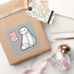 Baymax Sideways Sitting Square Sticker
